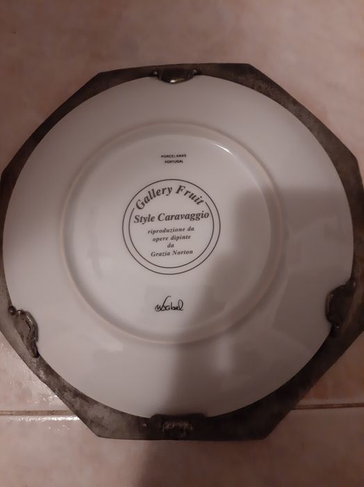 Prato decorativo com estanho