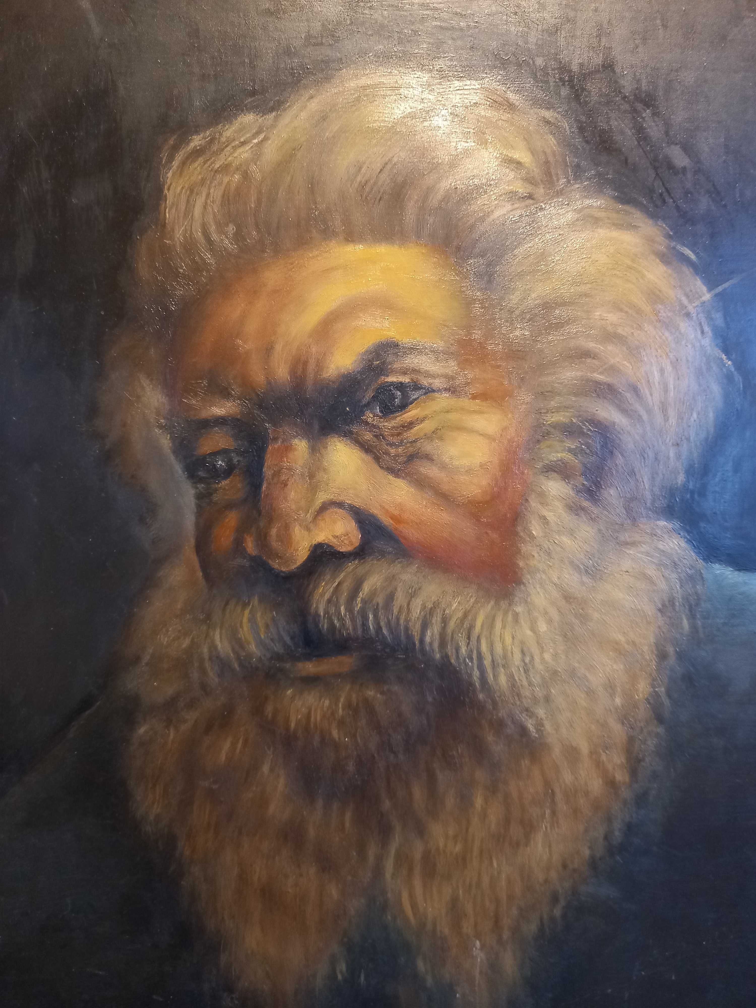 Portret mężczyzna, obraz olejny G. Sulewski