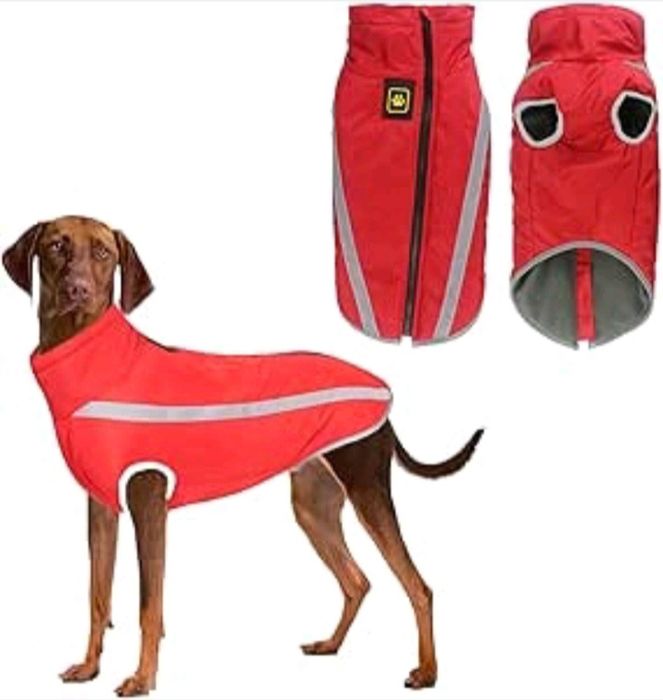 Kurtka dla psa odblaskowa 4XL czerwona