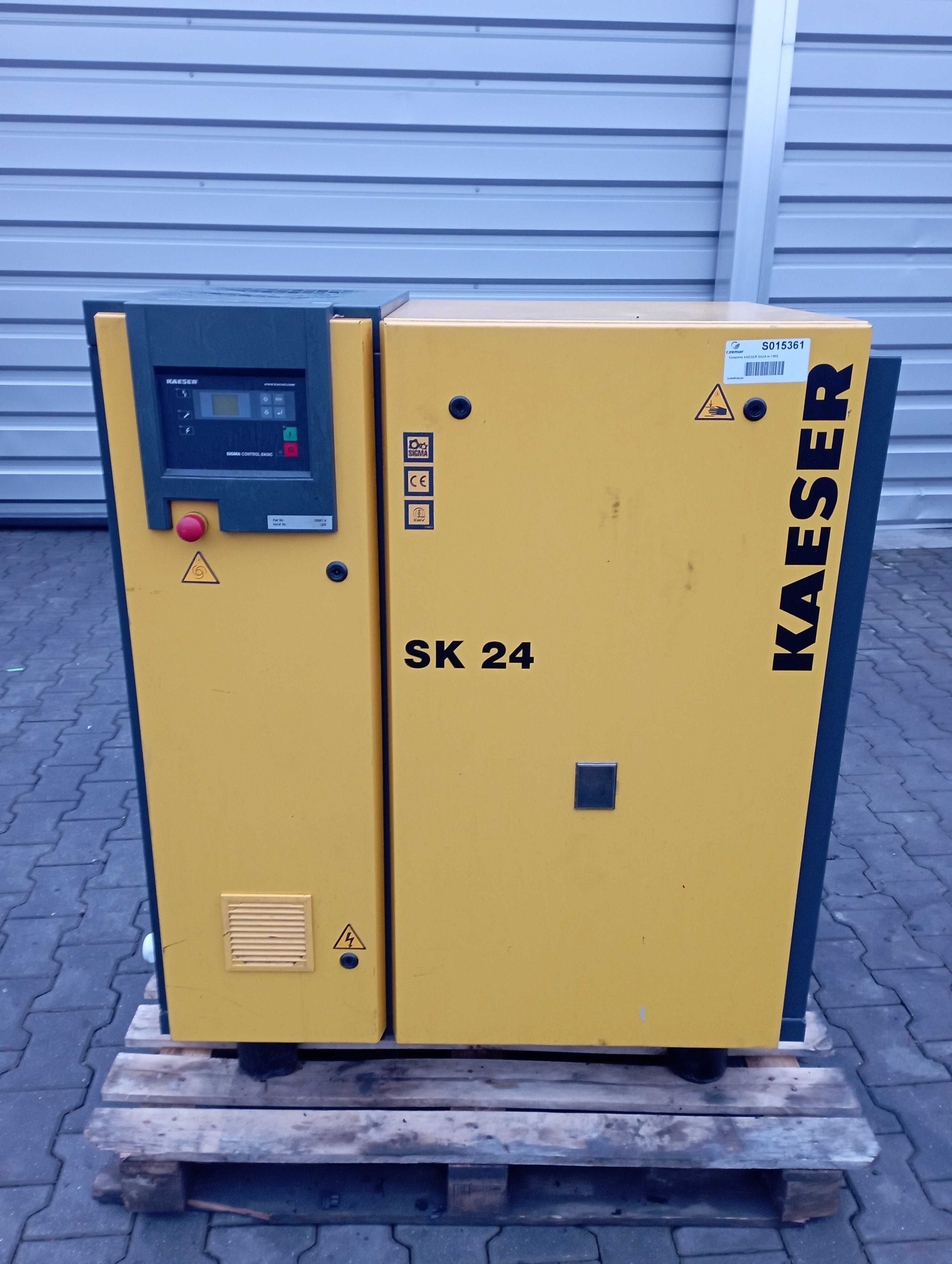 SPRAWNA!!! Sprężarka Śrubowa KAESER SK24, 15kW, 2.02m3/min S015361