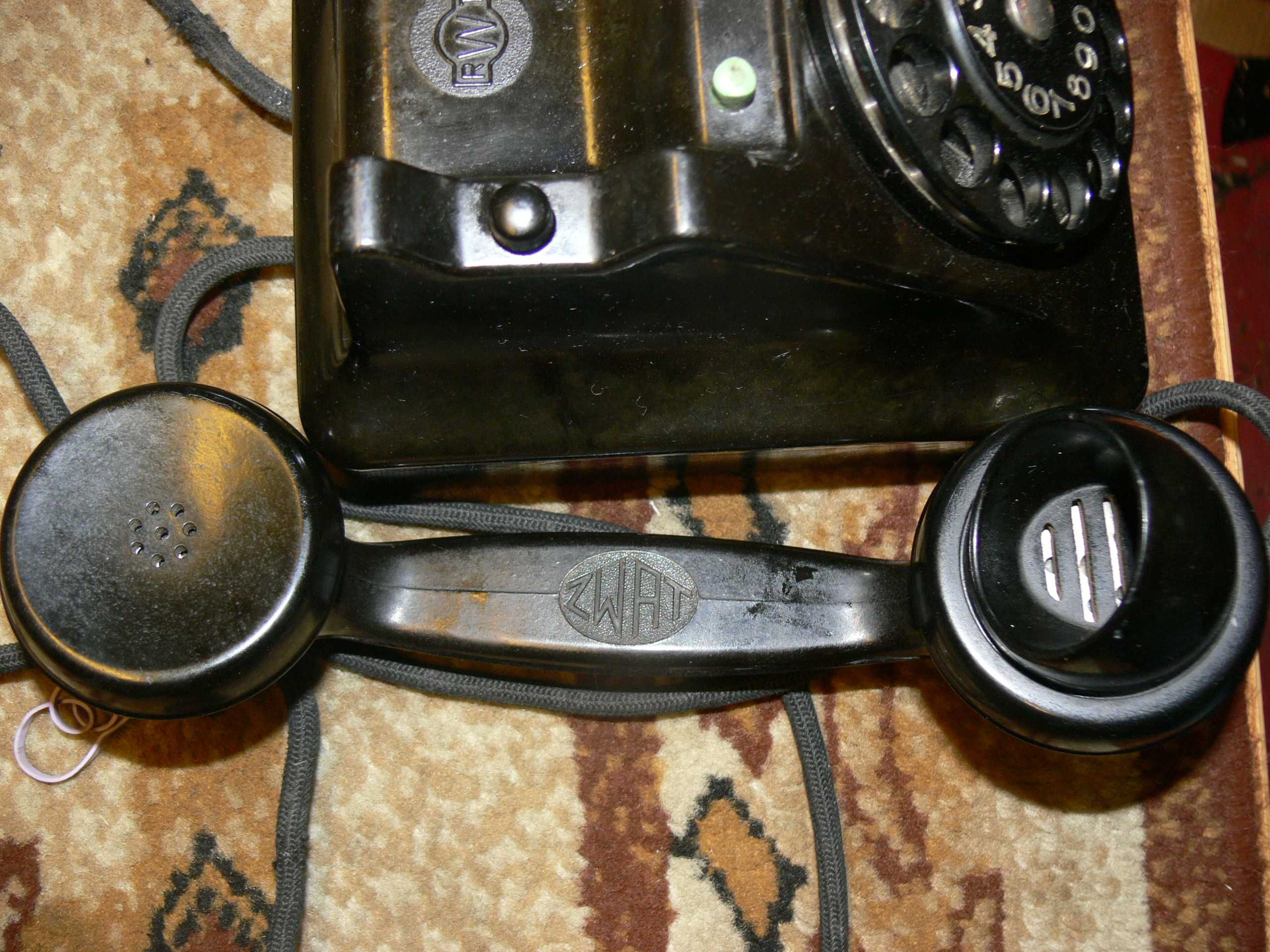 Stary Polski Bakelitowy telefon RWT lata 50 Ideał