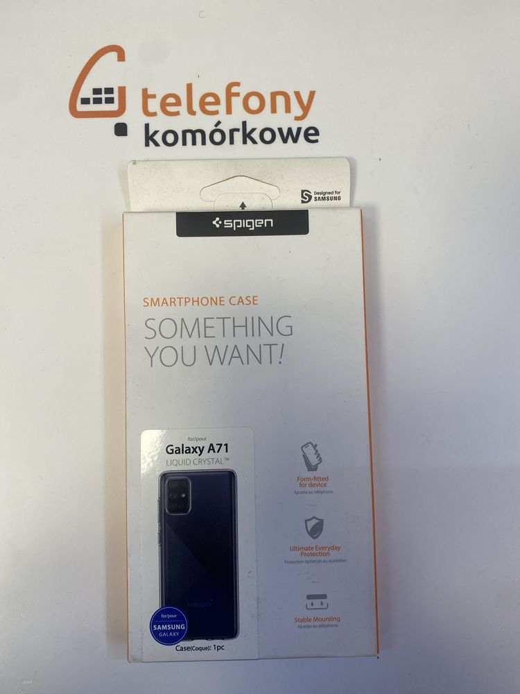 Etui Case Guma Plecki Samsung Galaxy A71 Firmy SPIGEN  Przezroczysty