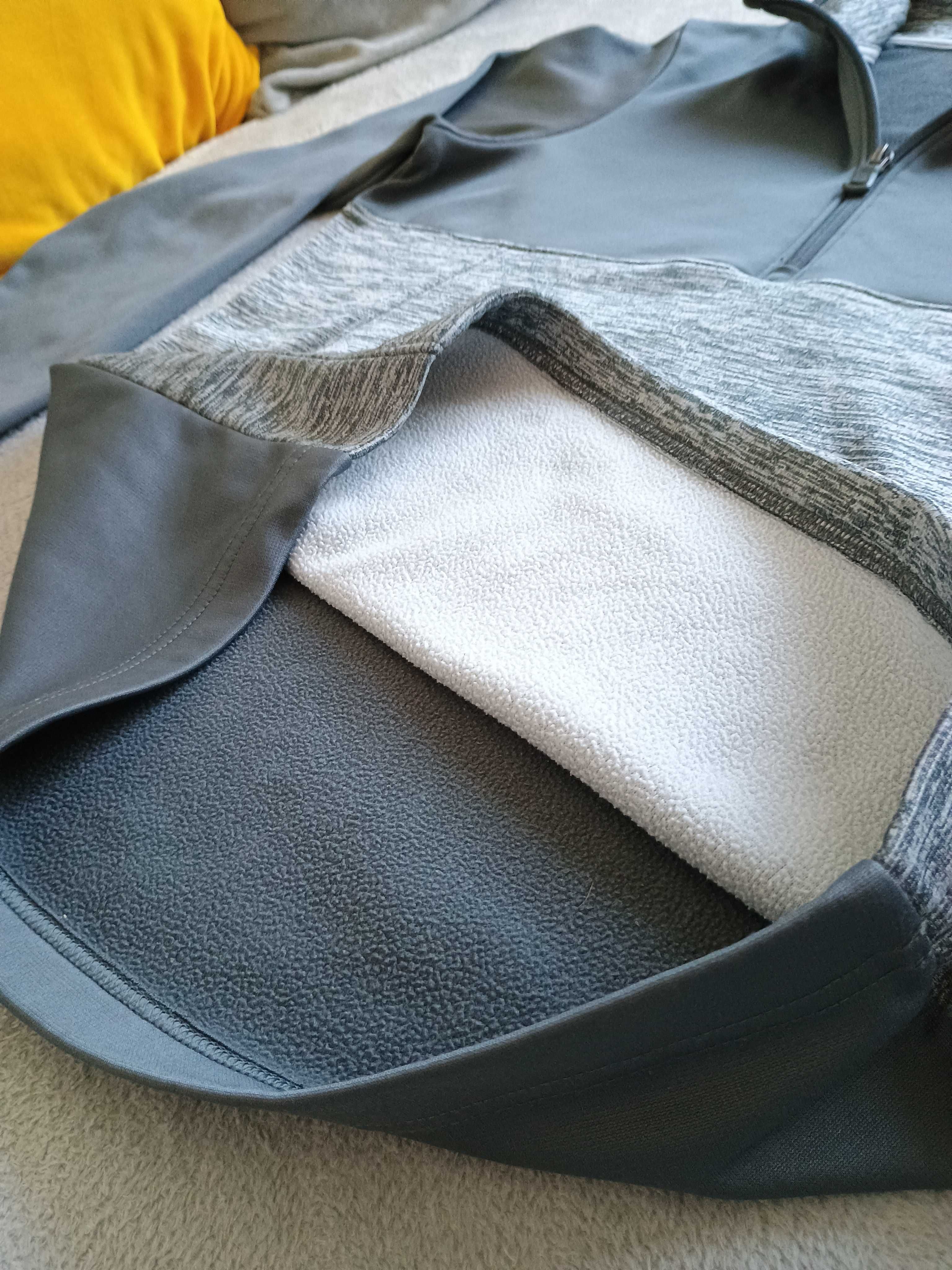 Męska bluza treningowa z polarem Under Armour - rozmiar XS/S, szary