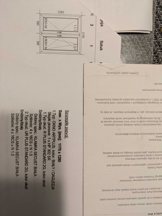 Okno dwuskrzydłowe Oknoplus