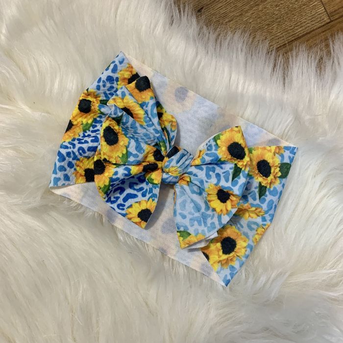 Nowa opaska na głowę dla dziewczynki słoneczniki