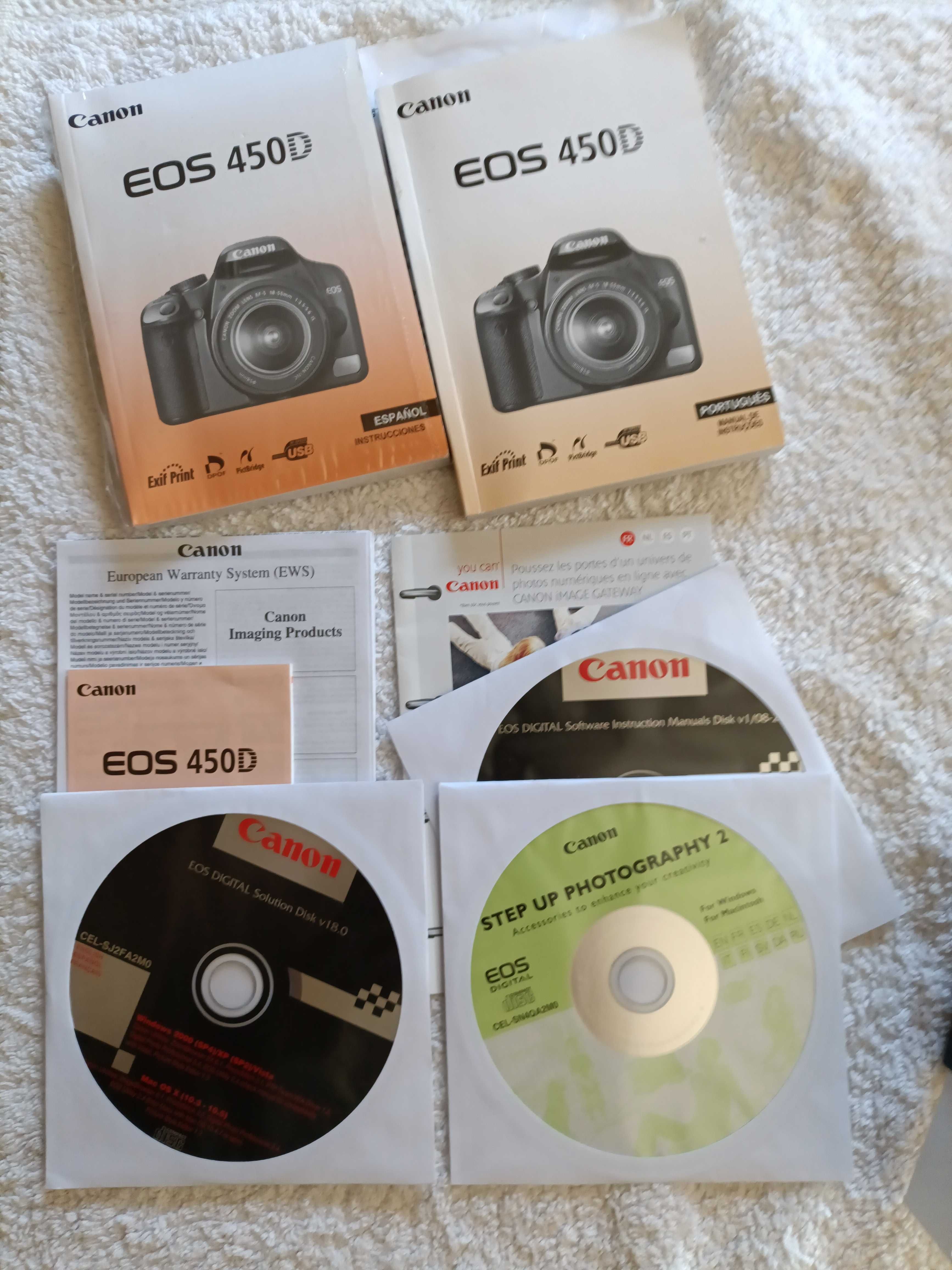 Canon EOS 450D - Como Nova / Vários extras.