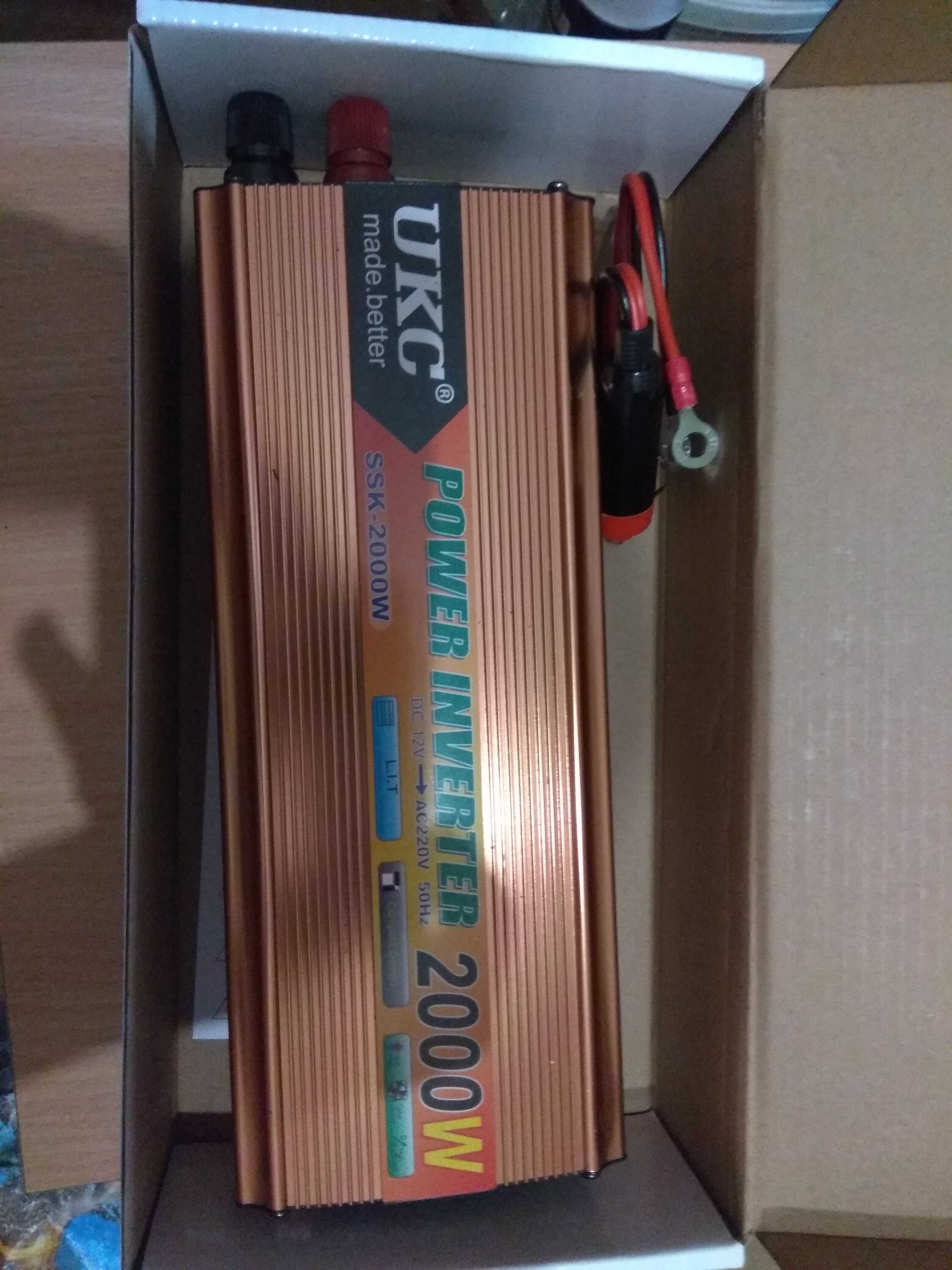 Продам инвертор UKC Power SSK-2000W 12-220В 1000/2000Вт
