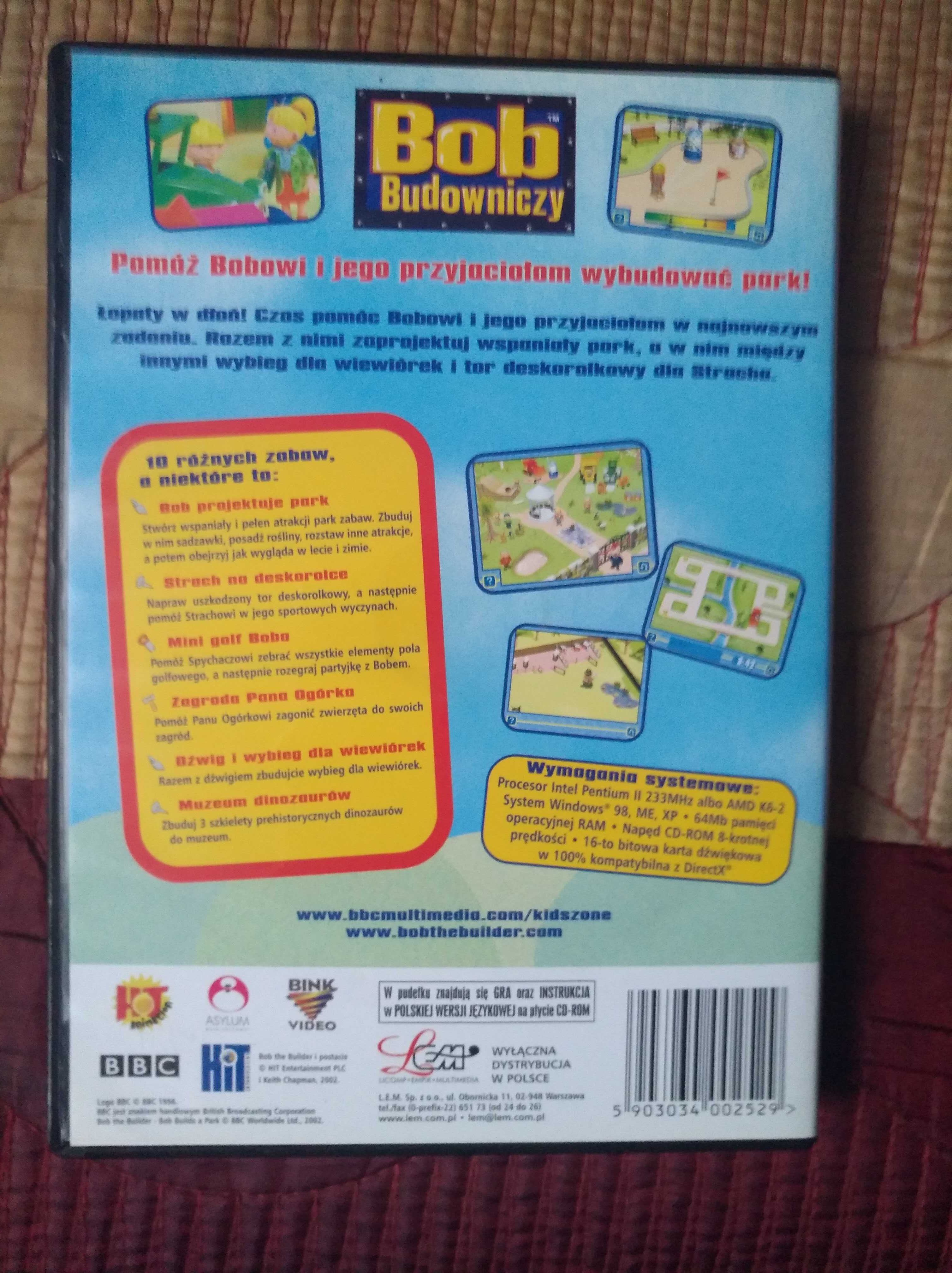 Gra na PC cd-rom bob budowniczy