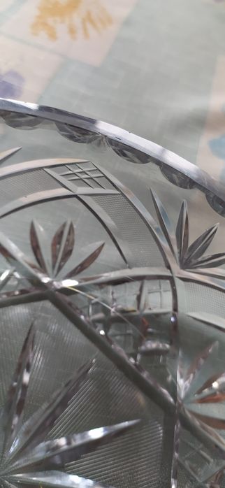 Kryształowa wielką misa