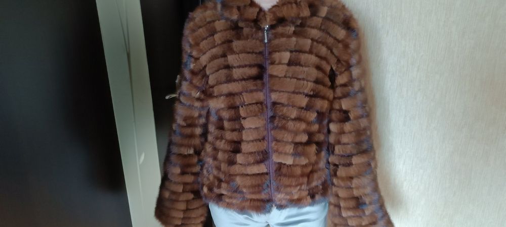 Шубка автоледи натуральная норка  46/48 р