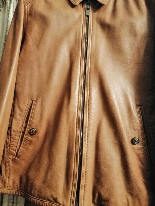 Blusão pele Massimo Dutti 44 qualidade grande desconto