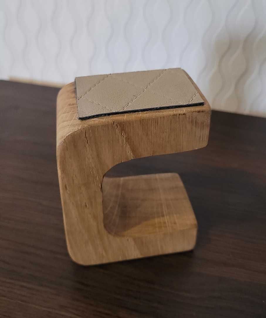 Ekspozytor, stojak na zegarek z drewna dębowego, prezent, handmade