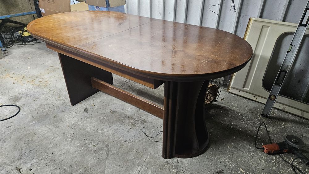 Duzy stół rozkładamy z drzewa porządny ponad 3 metry długości