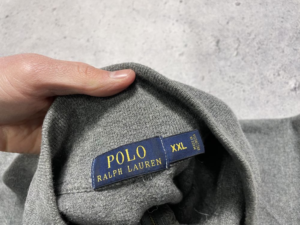 Мужская Кофта Свитер Polo Ralph lauren 1/4 Зип Оригинал XXL Old Money