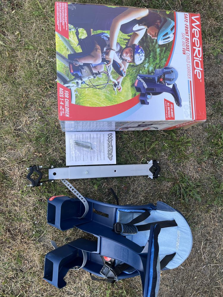 Fotelik rowerowy WEERIDE Safe Deluxe Niebieski
