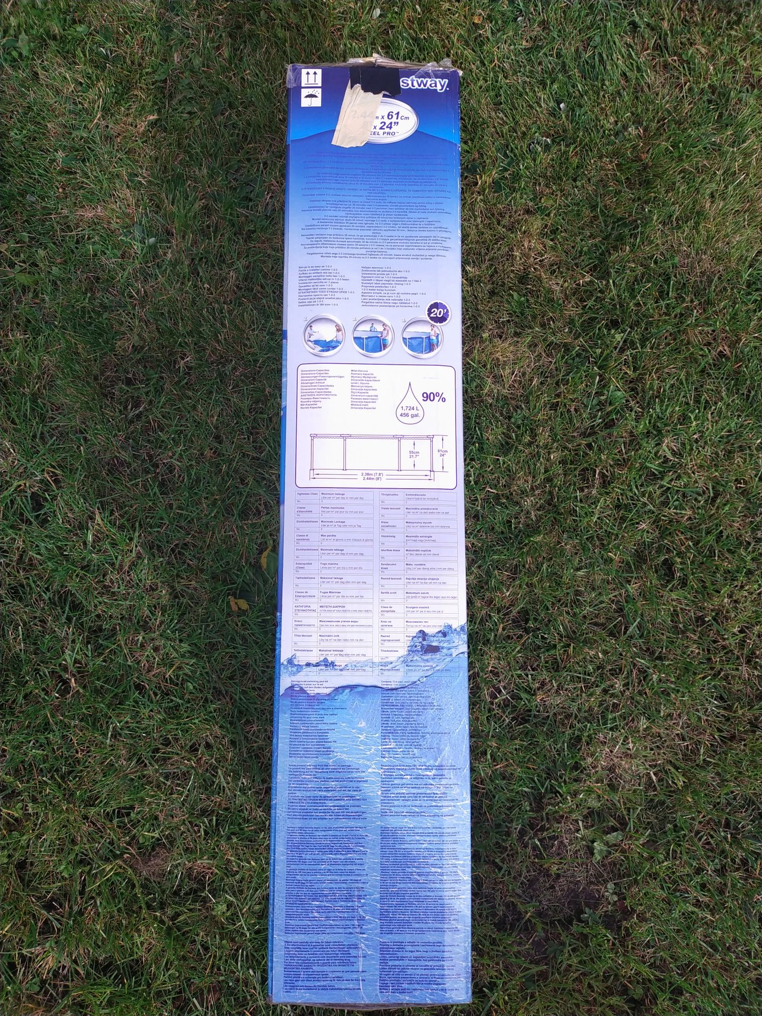 Basen stelażowy Bestway + pojemnik na chlor