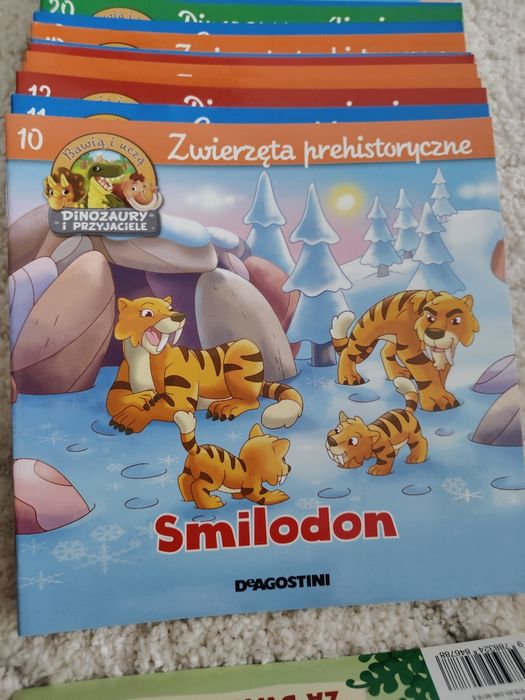 Książeczki deagostini o dinozaurach