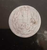 1 złoty unikat bez znaku 1957 r