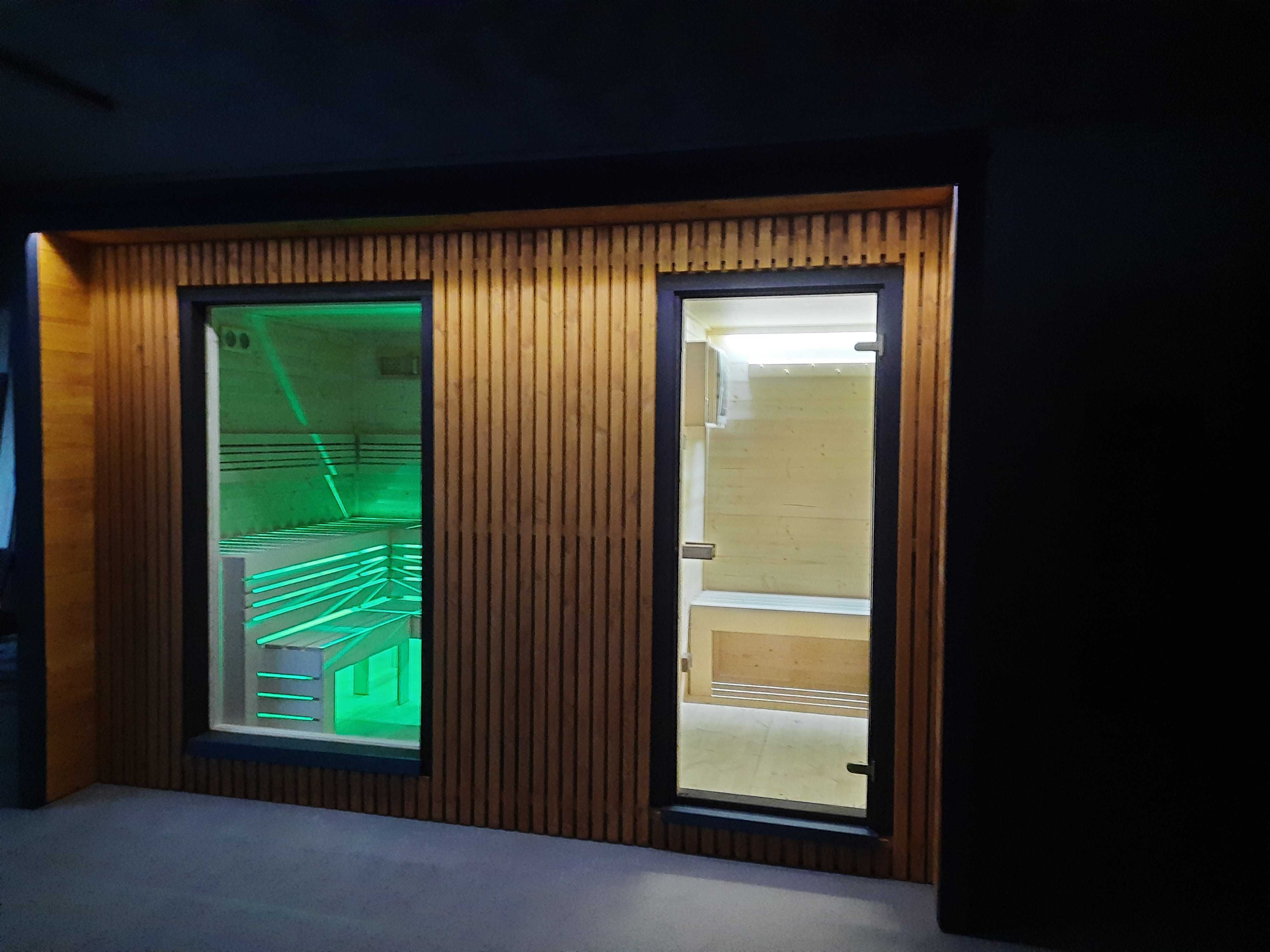 Sauna ogrodowa z przedsionkiem