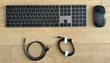 Zestaw Apple Magic Keyboard i Apple Magic Mouse (lightning, czarne)
