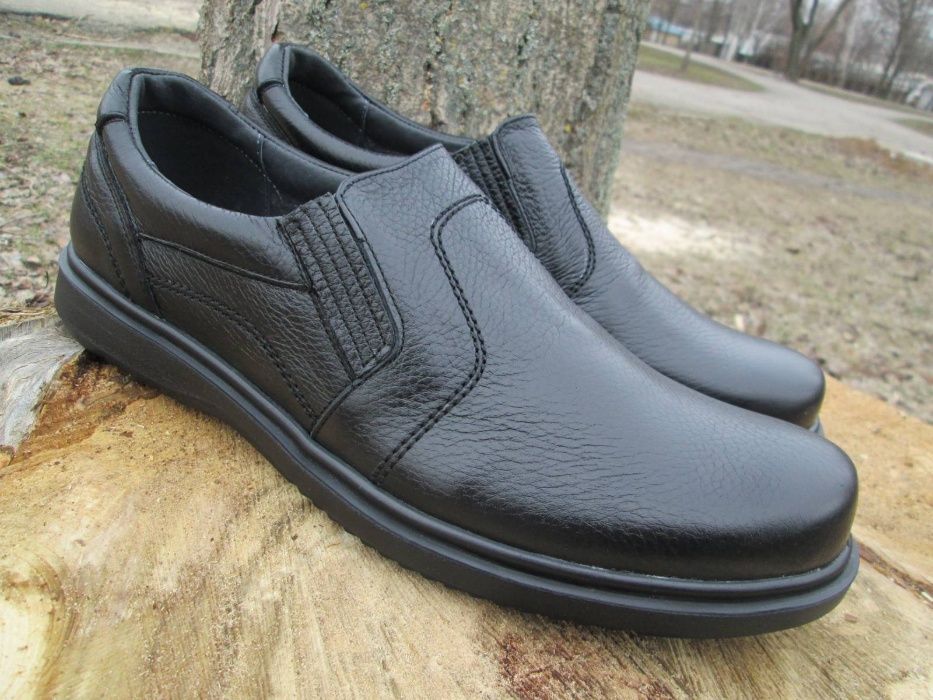 Туфли Туфлі осенние из натуральной кожи на широкую ногу 41р