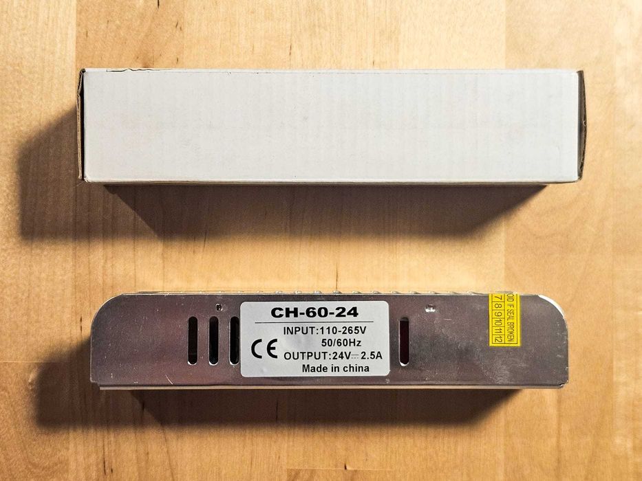 Fonte de alimentação 24V Fita LED IP20 60W – CH-60-24 – NOVA