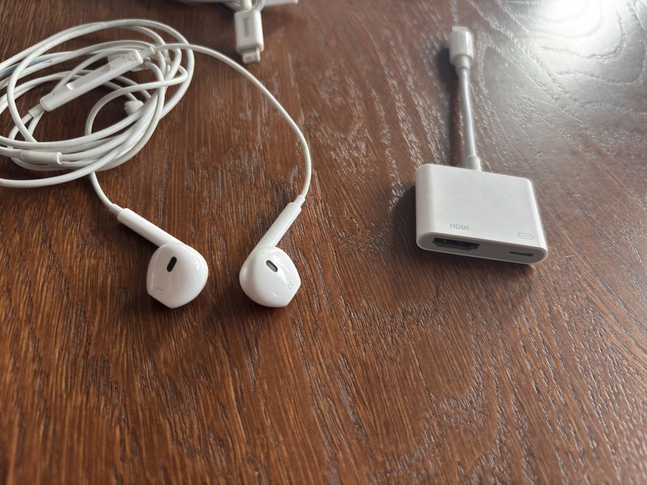 Zestaw słuchawki przewody HDMI iPhone lightning