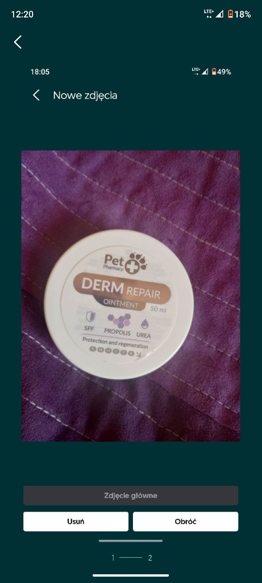 Dermrepair ointment dla psa kota 14.05 39 zl