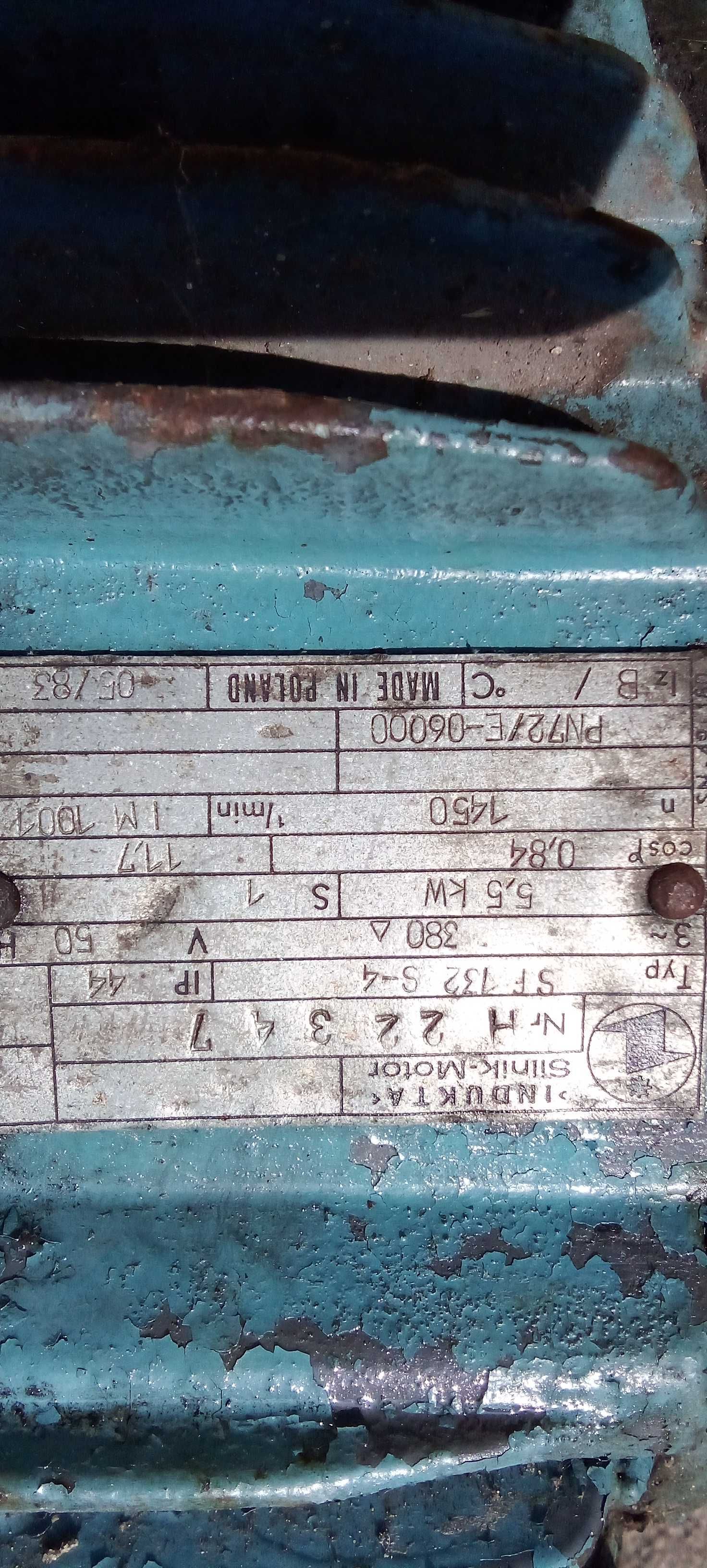 Indukta Silnik- Motor 5,5 kw