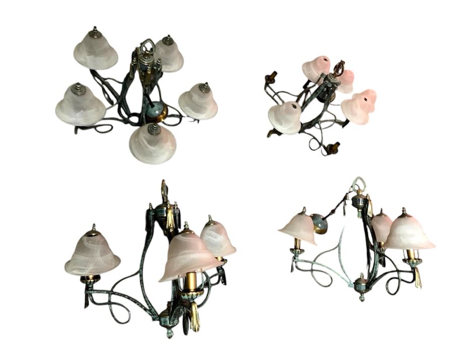 Candeeiros de teto vintage - conjunto