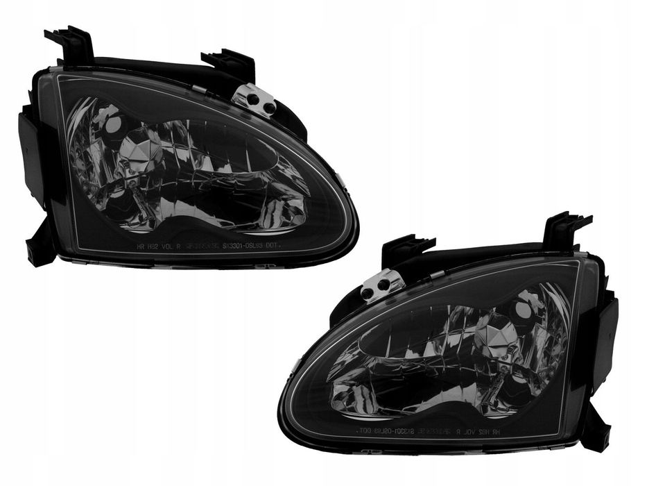 reflektor lampa clear honda crx del sol black jdm