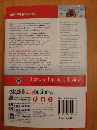 Atrybuty przywódcy. Harvard Business Review