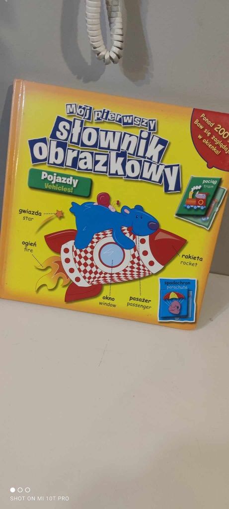 Mój pierwszy słownik obrazkowy angielski pojazdy książka dla dzieci