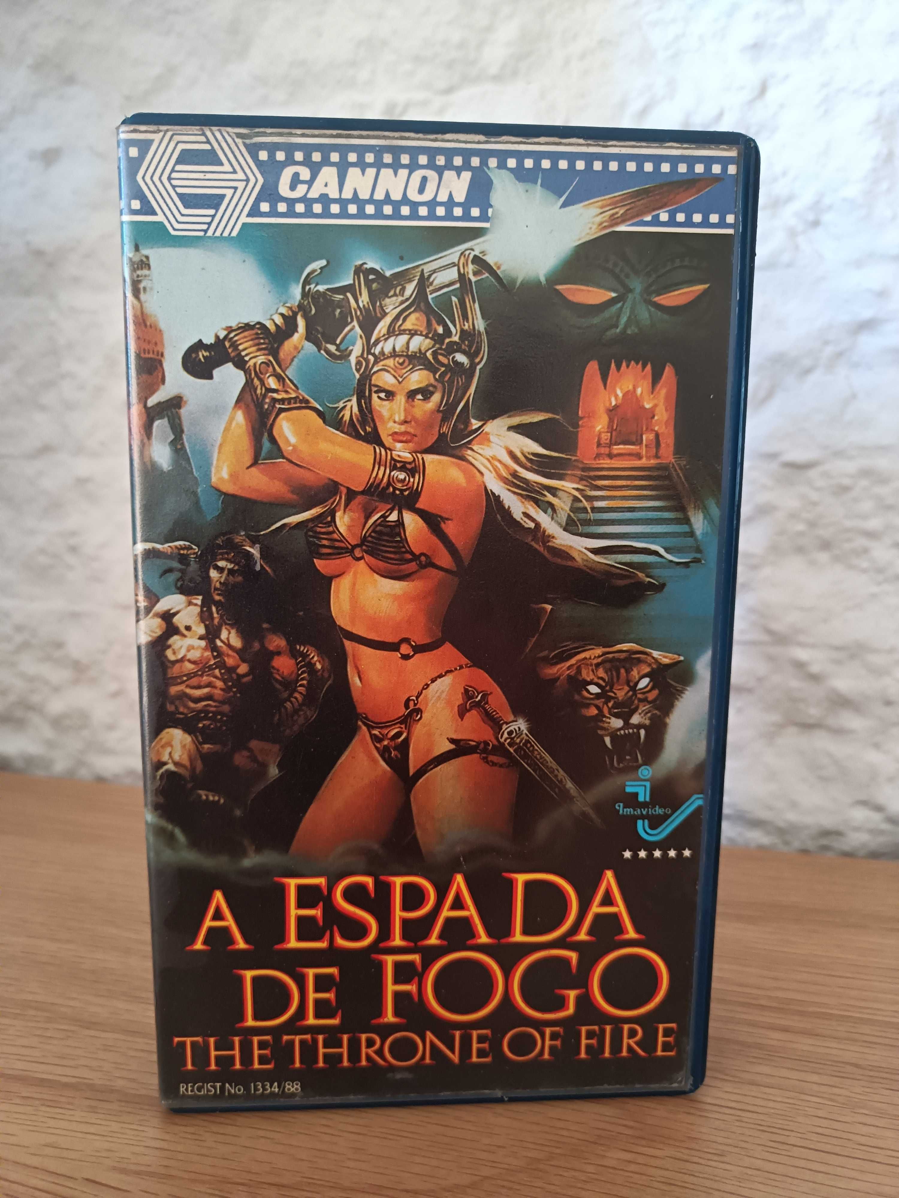 Filme VHS A Espada de Fogo (The Throne Of Fire)