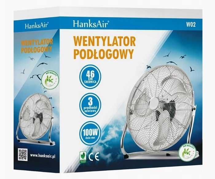 Wentylator podłogowy, cyrkulator, 80 W
