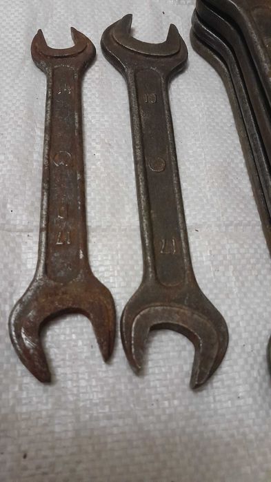 Ключи рожковые, гаечные, разводные времён СССР.
