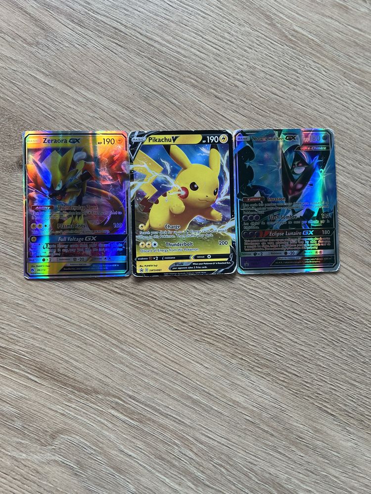 Karty Pokemon GX/VMAX/GX GOLD zestaw 9szt