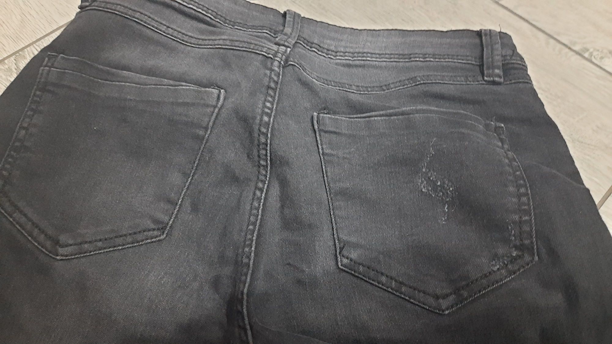 Spodnie damskis dżinsy jeans 38 haft