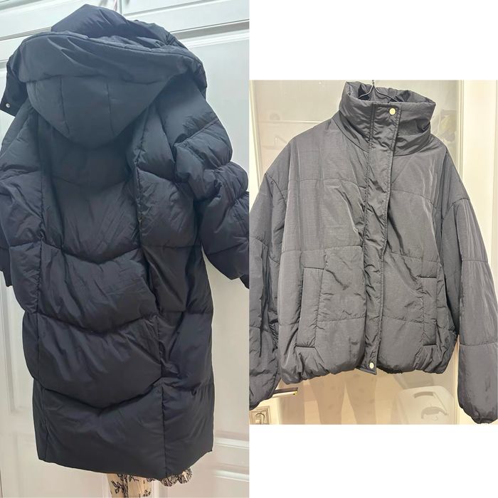 Зимове пальто  Жіноча чорна зимова пуховик