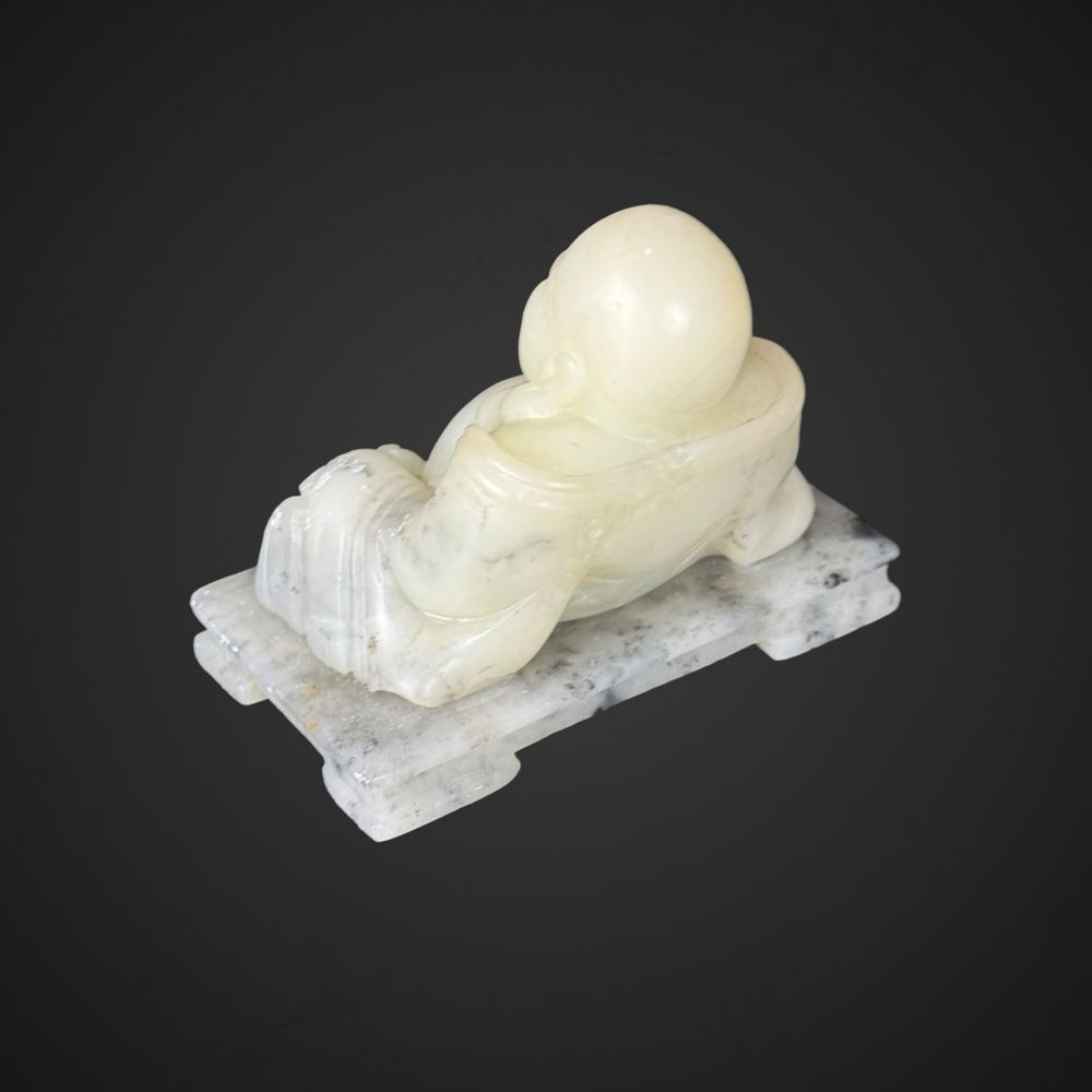 Figurka Śmiejący się budda kamień mydlany azja Chiny B41/61814