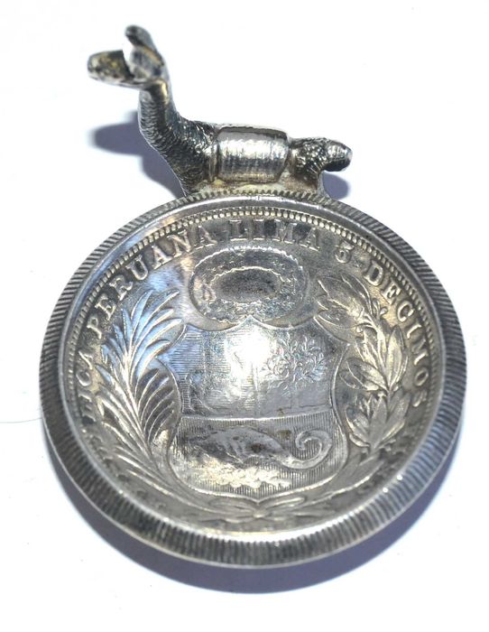 Ornamento em Prata do Peru, Moeda de 1924