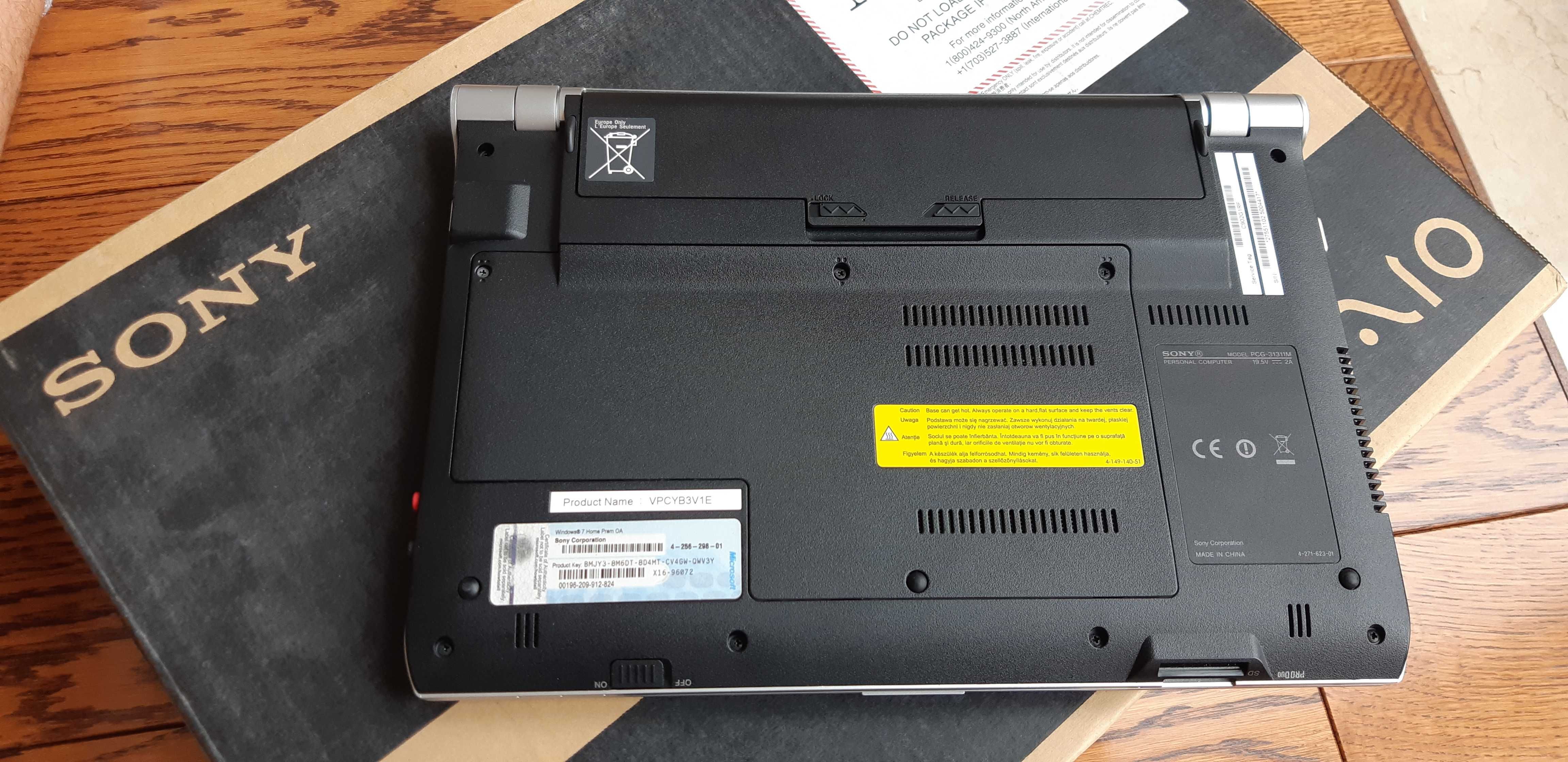 SONY Vaio VPCYB3V1E 11,6" PCG-31311M