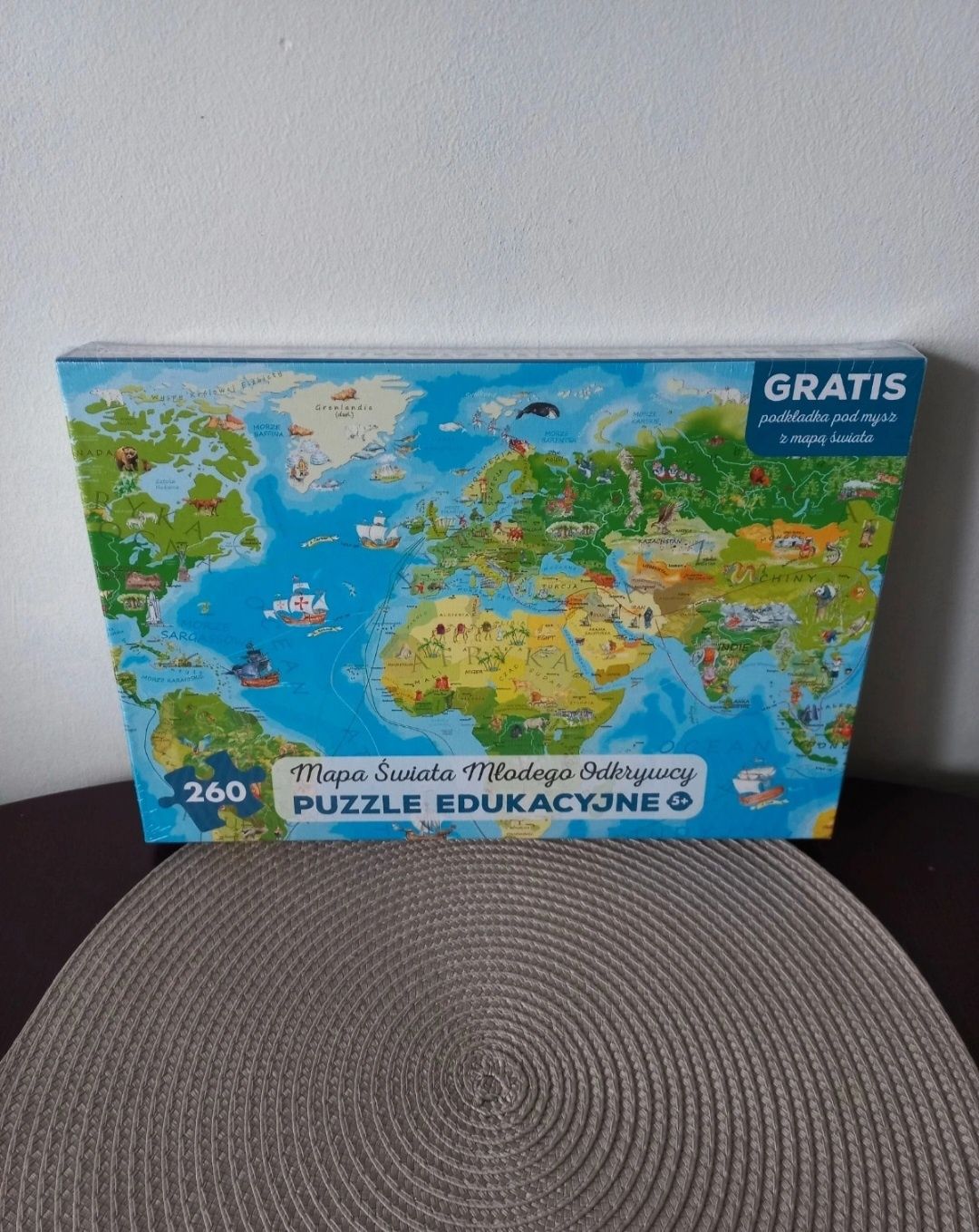 ArtGlob puzzle edukacyjne Mapa świata