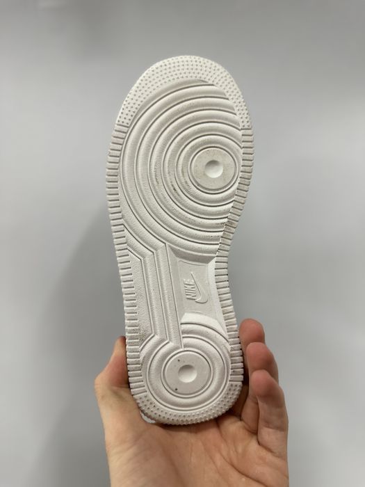 Кроси дитячі зимові Nike Air Force 32-39 чорні, черевики на овчині