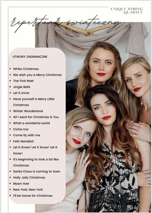 Kwartet smyczkowy na twojej wigilii firmowej! Cała Polska