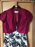 Bordowe, burgundowe bolerko r 14 (42)