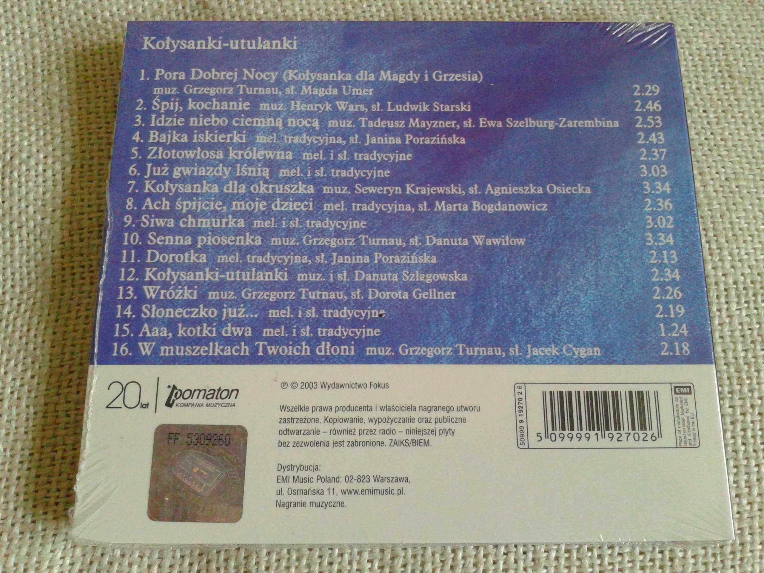 Grzegorz Turnau i Magda Umer - Kołysanki - Utulanki  CD