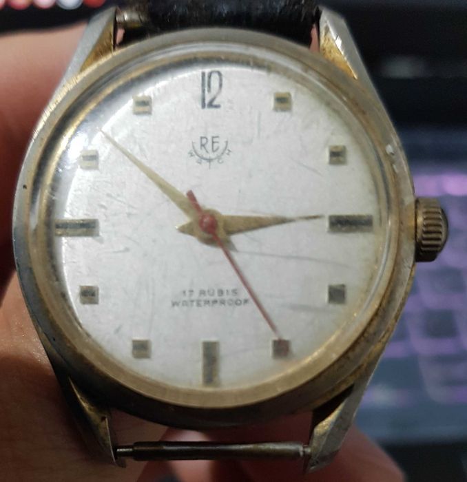 Zegarek nareczny zabytkowy antyk vintage RE WATCH 17 RUBIS Automat