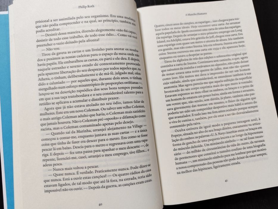 Livro: A Mancha Humana de Philip Roth