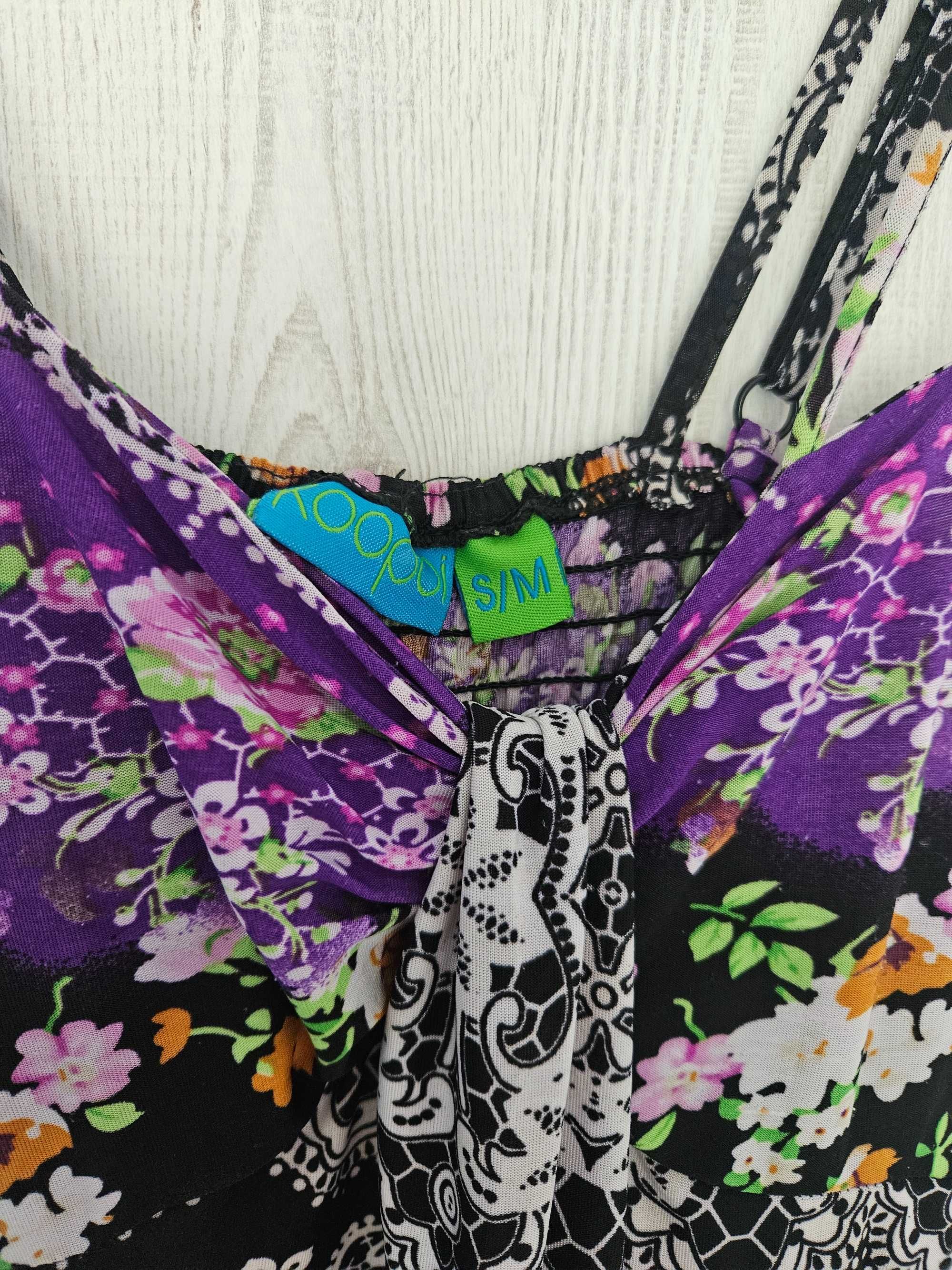 Fioletowa sukienka maxi rozmiar S,M